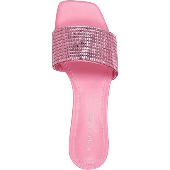 💖 MARC FISHER Casaly Embellished Pink Sandals MSRP $99 SIZE 6,5 NEW IN BOX - Picture 9 of 16